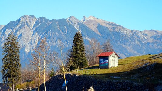 Alpine late autumn mountains