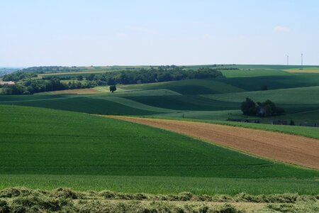 Spring landscape panorama photo