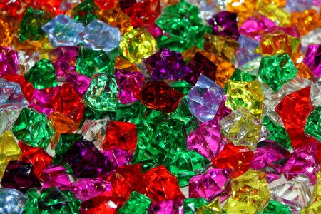 Crystals colorful the background