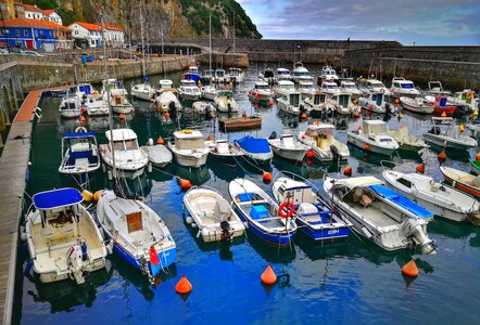 Boats sea fishermen