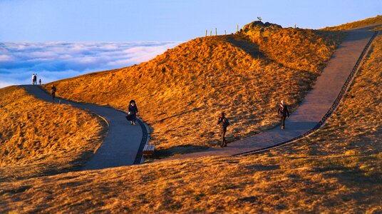 Mountain volcano road