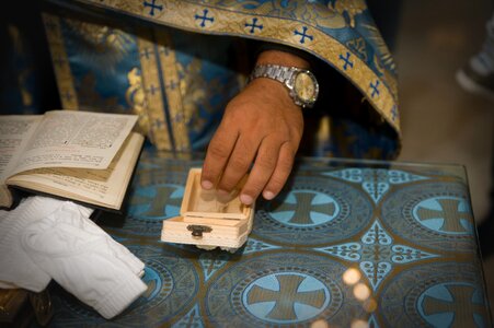 Christianity christening prayer photo