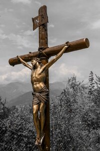Spirituality sculpture crucifixion