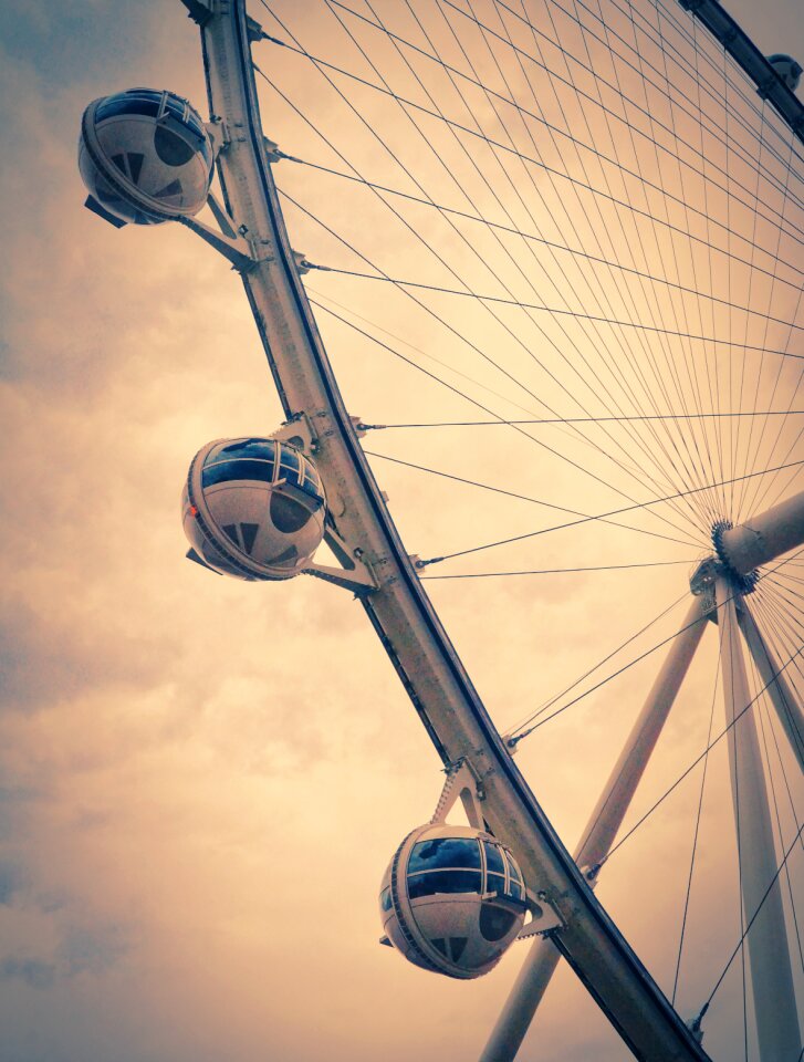 Ferris wheel steel fun photo