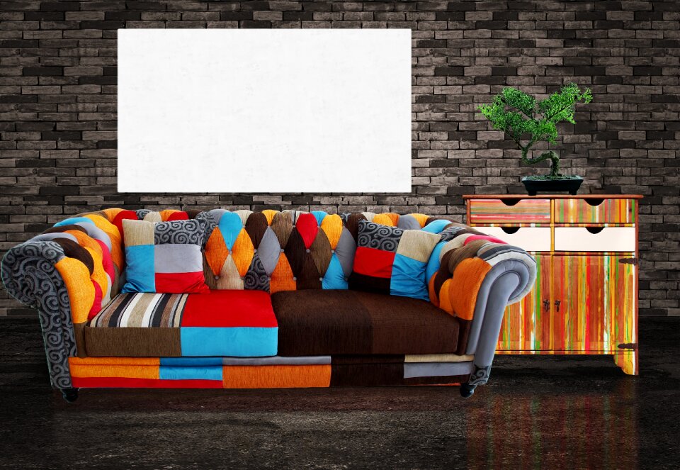 Hippie furniture room