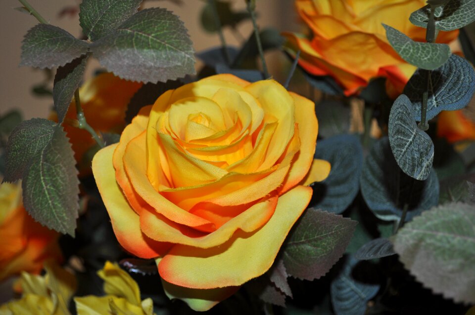 Yellow flower artificial artificial flower decorations artificial flower