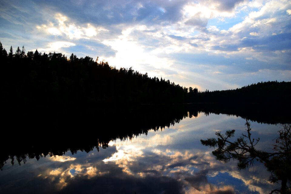 Nature reflection landscape