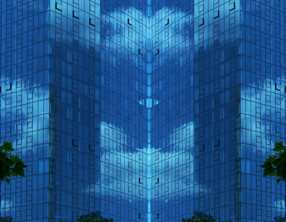 City modern building