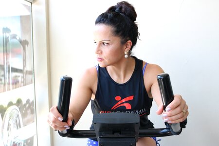 Training girl athletic