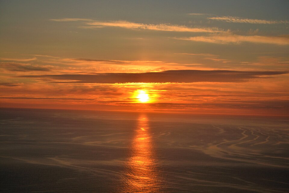Sea water sun