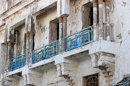 Building architecture colorful ruin