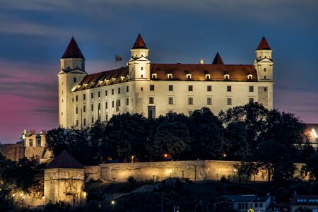 Slovakia castle in the evening