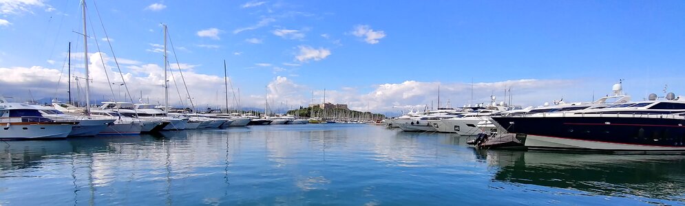 Sky clouds mediterranean antibes photo