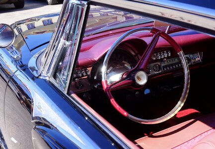 Vintage car car steering wheel