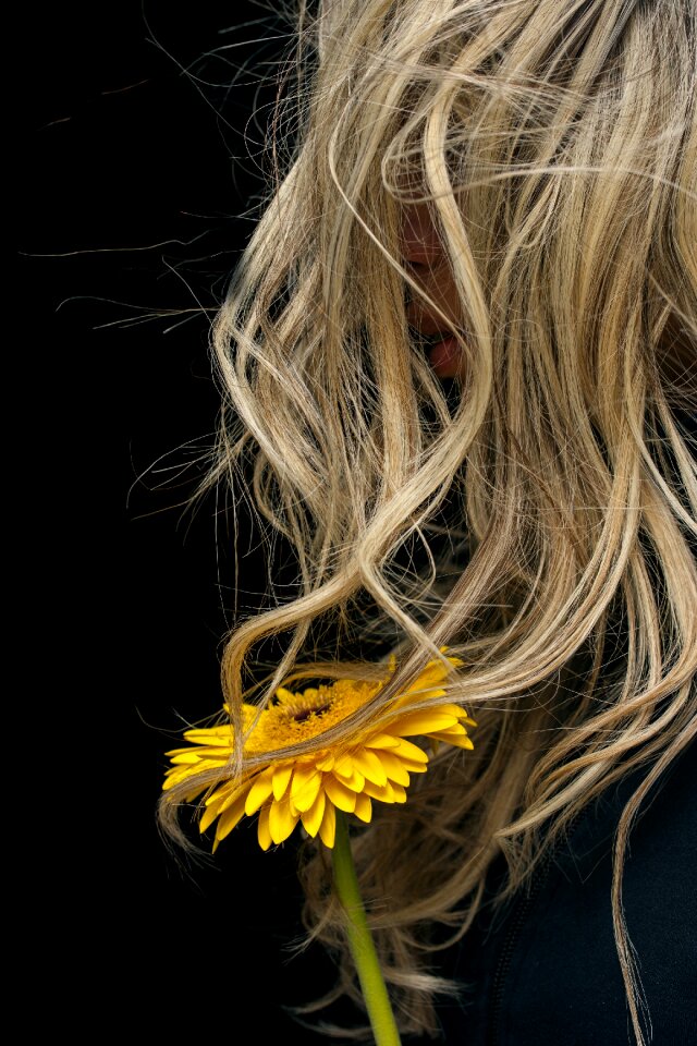 Yellow wind portrait