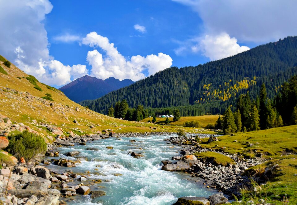 Clouds mountains outdoors