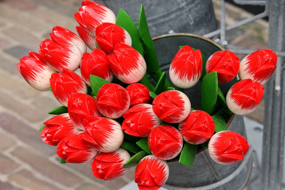 Hand labor colorful flowers