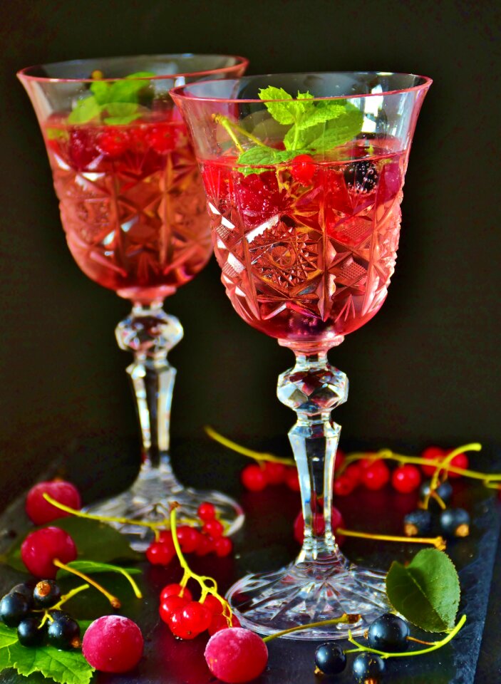Drink mineral water mint