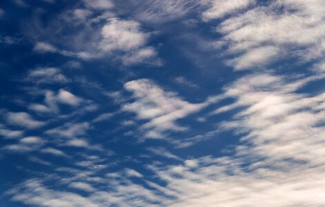 Cloudscape delicate criss-cross photo