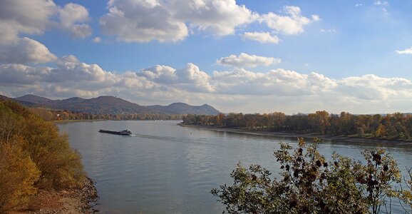 Rhine valley autumn clouds photo