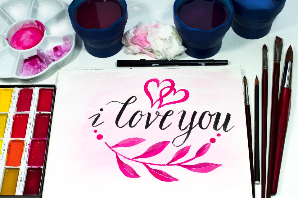 Heart amorous paper