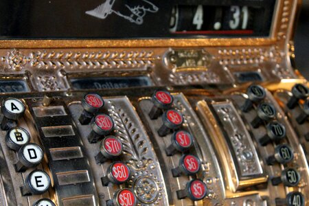 Cashier register cash register