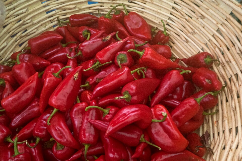 Market red vegetable