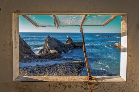 Sea nature cliffs