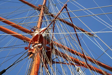 Sailing mast rigging canvas