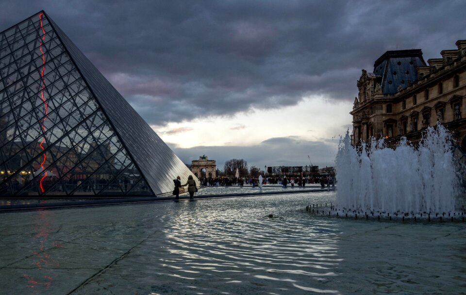 Paris light evening