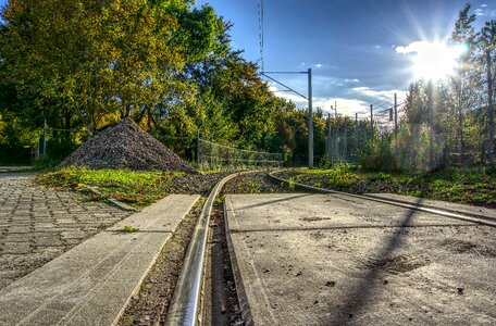 Transport sun backlighting photo