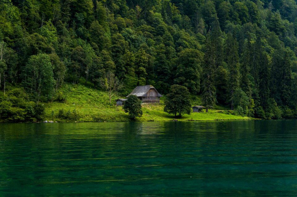 Blue-green water nature landscape
