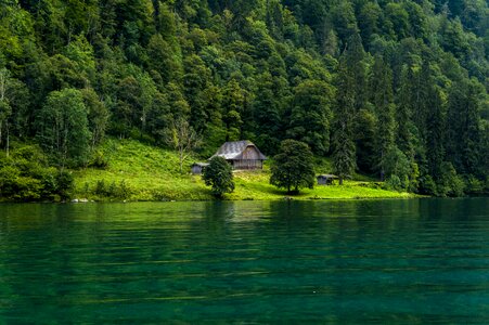 Blue-green water nature landscape