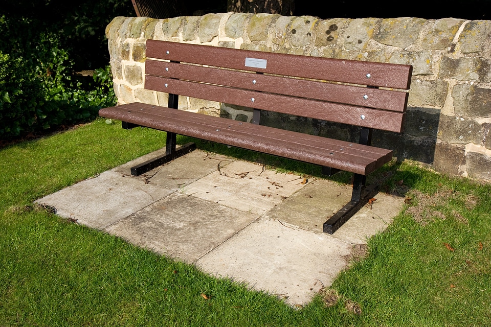 Bench wooden sitting