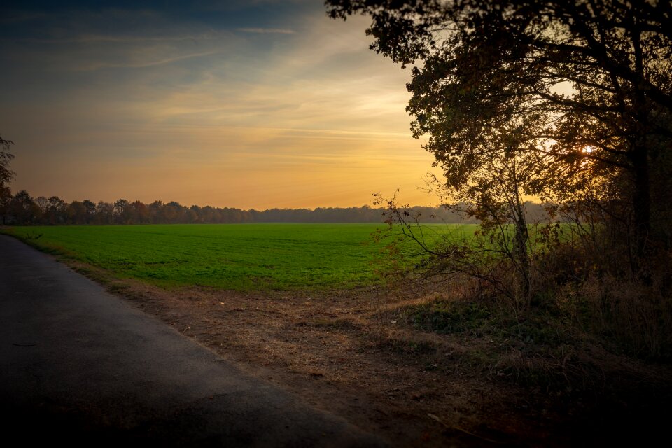 Sun landscape sky