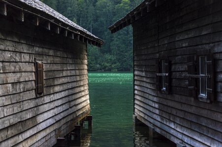 Log cabin waters water photo