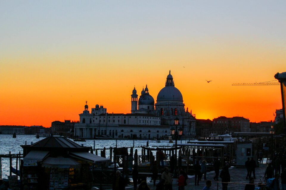 Sunset sea italy