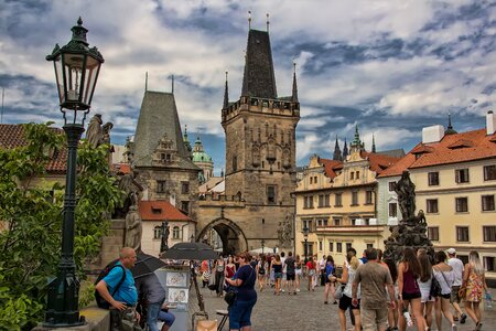 Czech malostranská bridge tower charles bridge