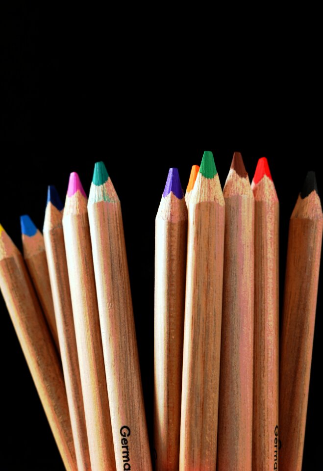 Colored pencil school creativity