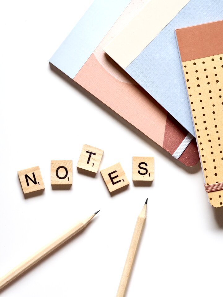 Notebook paper desk