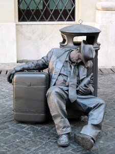 Living statue rome italy