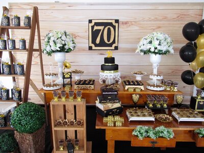 Decoration birthday seventy