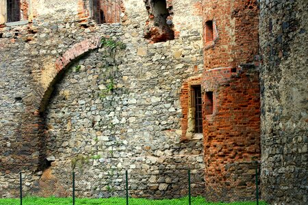 Architecture the ruins of the castle photo