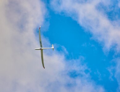 Flying clouds aviation photo