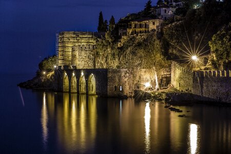 Landscape castle black