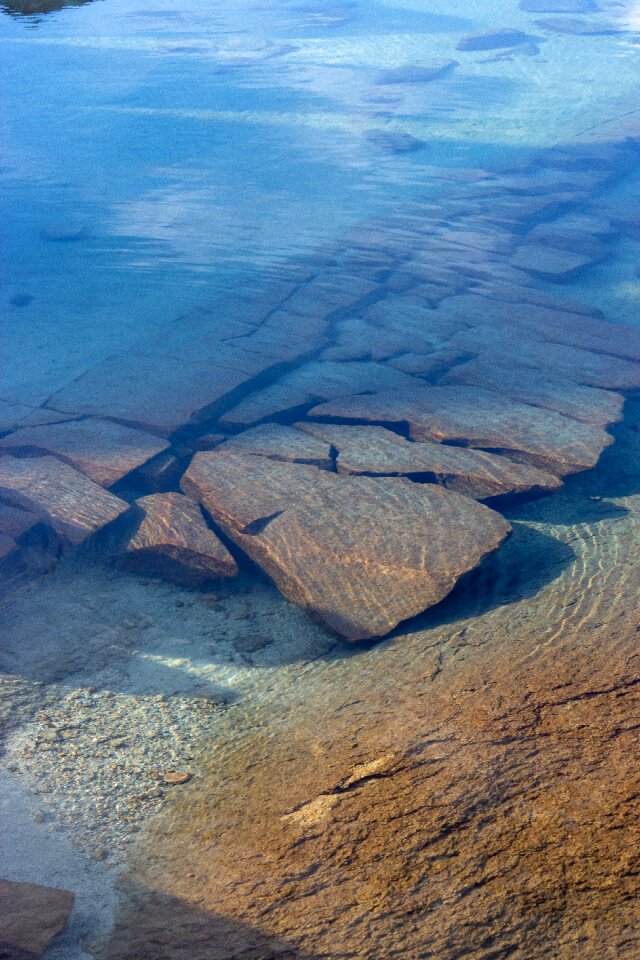 Ocean reflection clear