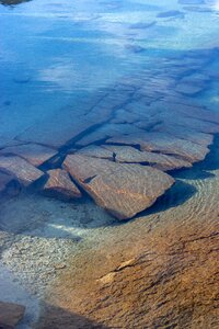 Ocean reflection clear