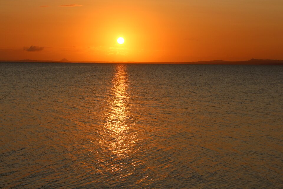 Beach sunrise summer