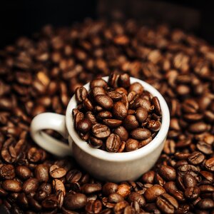 Espresso latte brown coffee photo