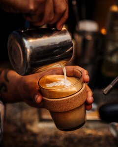 Espresso latte brown coffee